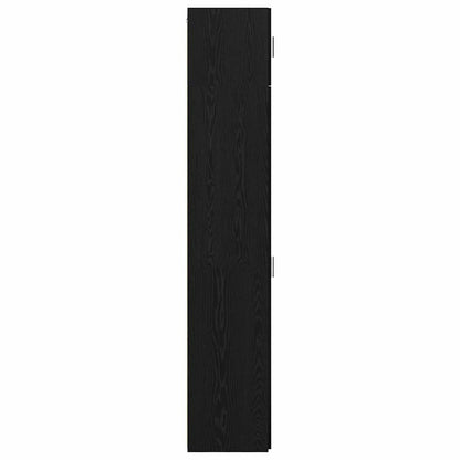 Armadio Rovere nero 50 x 41 x 225 cm Legno multistrato - homemem39