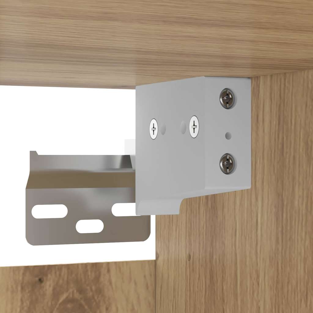 Armadi da Muro 2 pcs Rovere Artisan e Nero 69,5 x 34 x 90 cm - homemem39