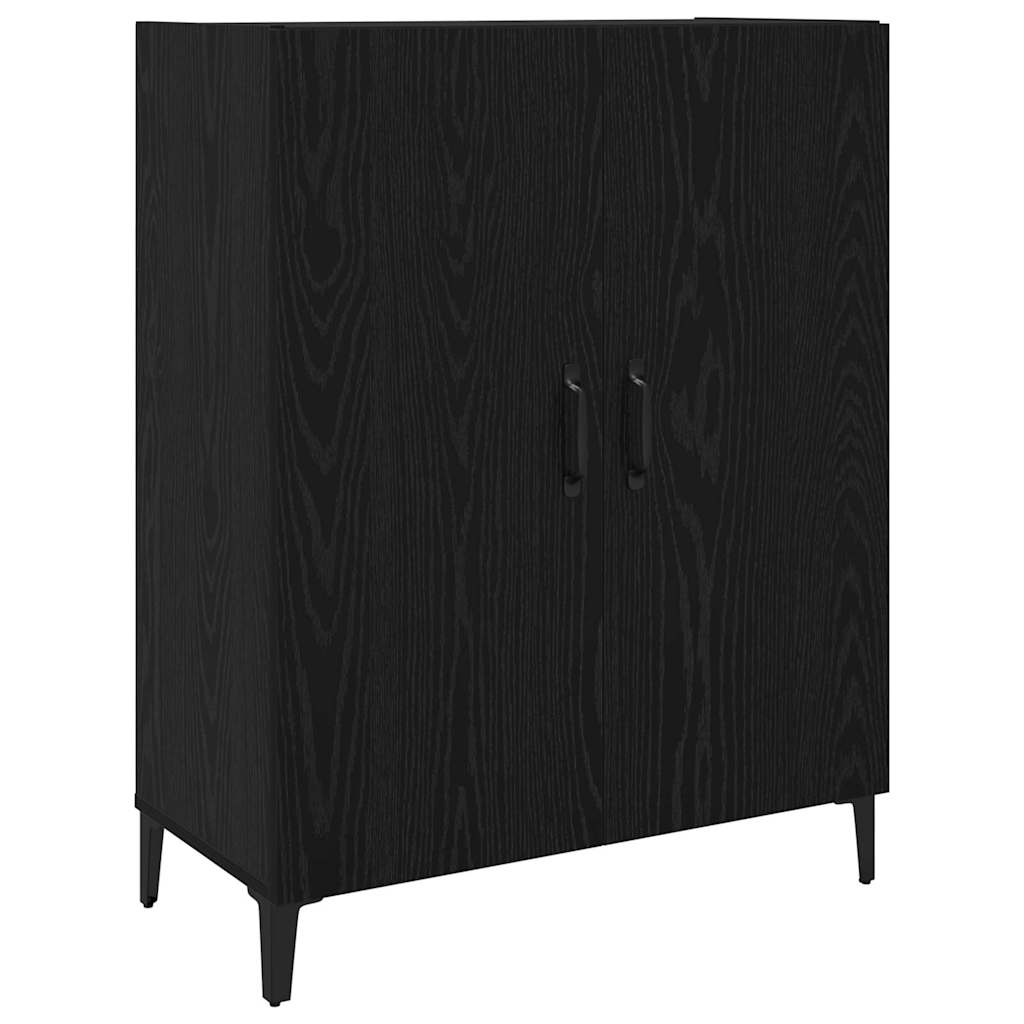 Credenza Rovere nero 69,5 x 34 x 180 cm Legno multistrato - homemem39