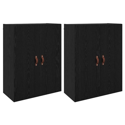 Armadi da Muro 2 pcs Rovere nero 69.5 x 34 x 90 cm - homemem39