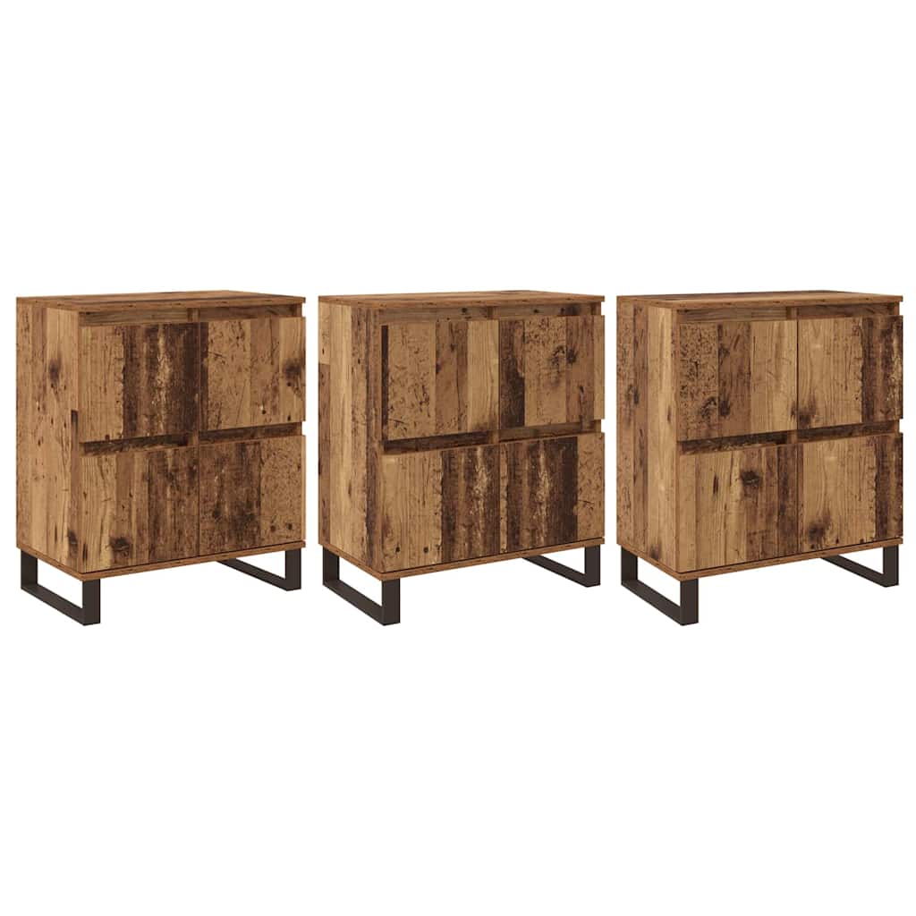 Sideboards 3 pcs Legno vecchio 180 x 35 x 70 cm - homemem39