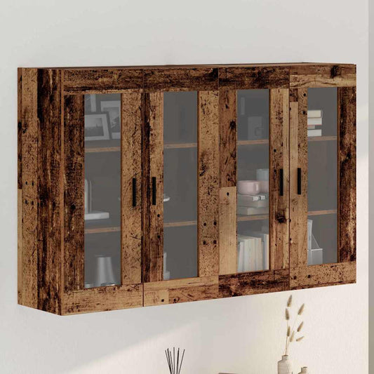 Armadi da Muro 2 pcs Legno vecchio 69,5 x 34 x 90 cm