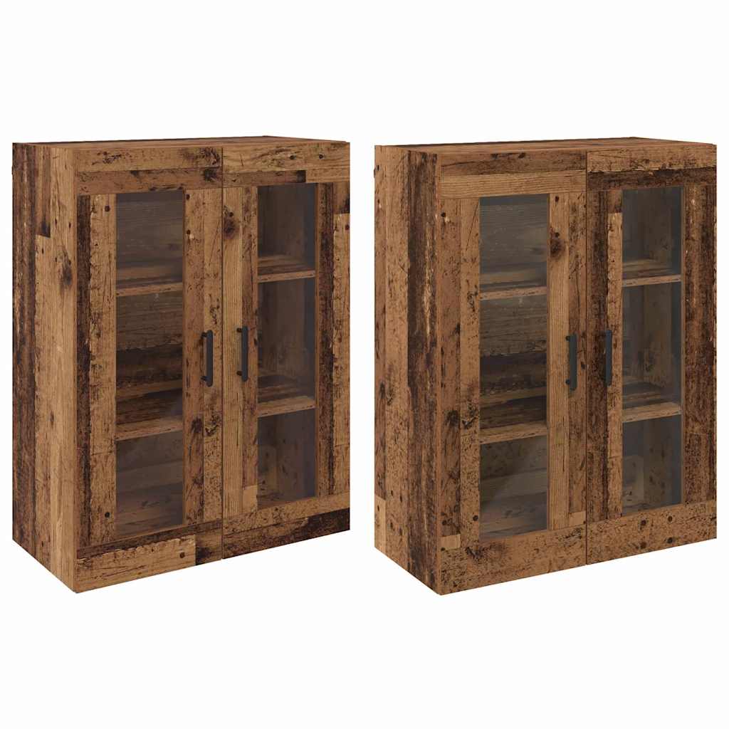 Armadi da Muro 2 pcs Legno vecchio 69,5 x 34 x 90 cm - homemem39