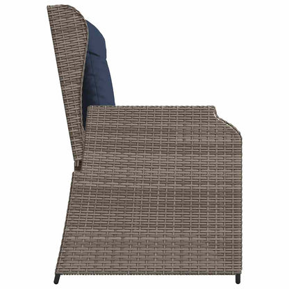 Panchina da giardino Grigio polyrattan | homemem39
