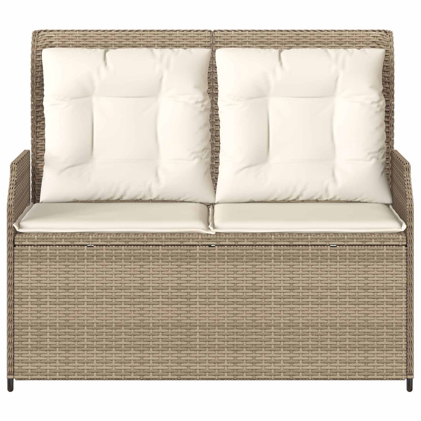 Panchina da giardino Beige polyrattan
