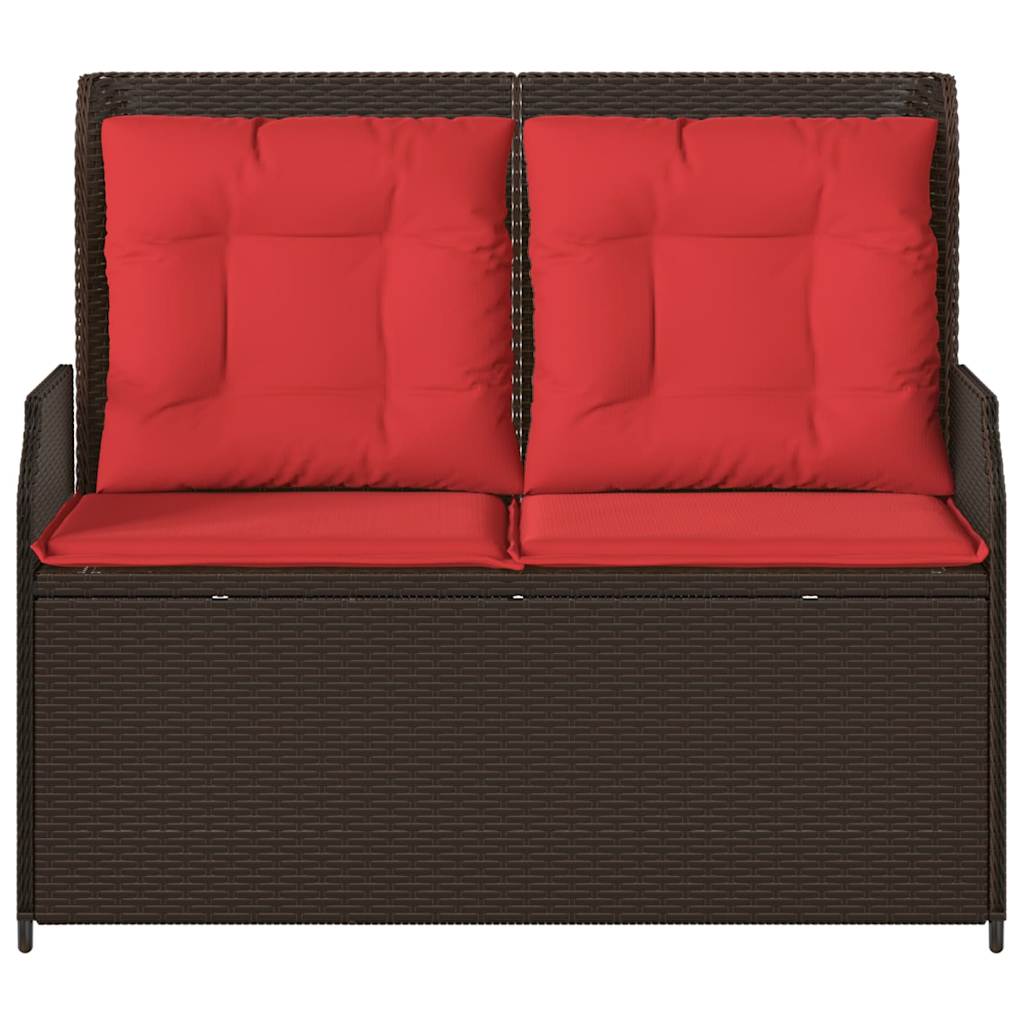 Panchina da giardino Marrone polyrattan | homemem39