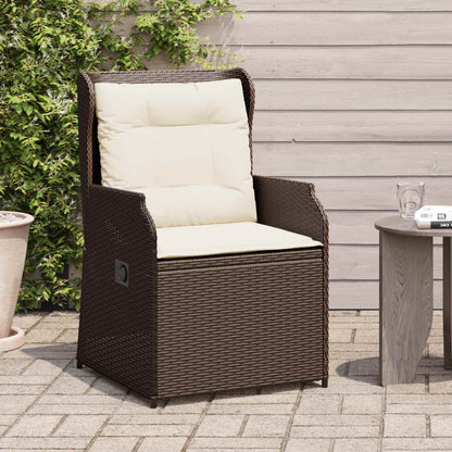 Panchina da giardino 2 pcs Marrone polyrattan