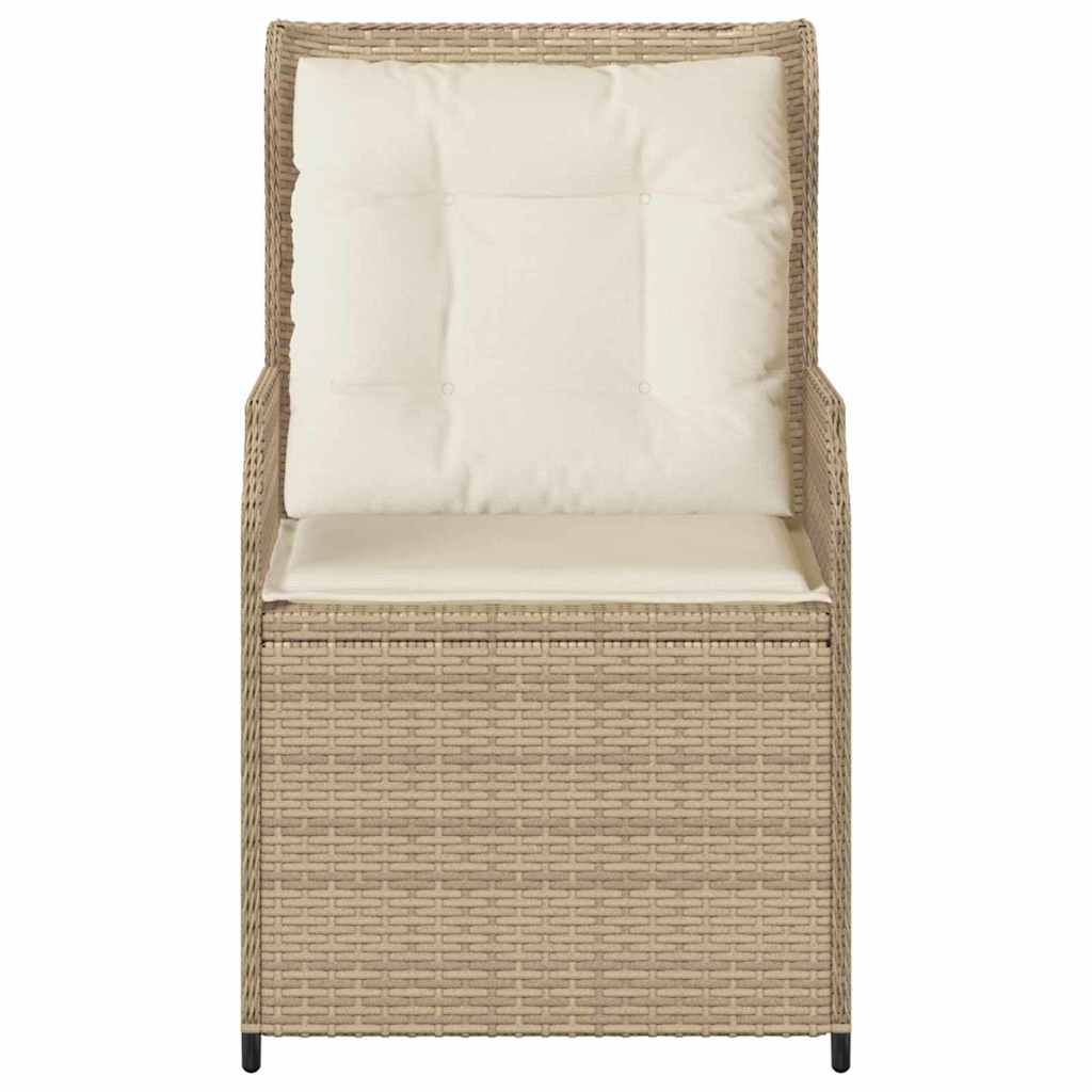 Panchina da giardino 2 pcs Beige polyrattan | homemem39