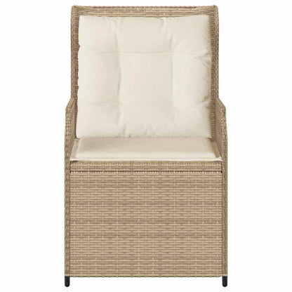 Panchina da giardino 2 pcs Beige polyrattan | homemem39