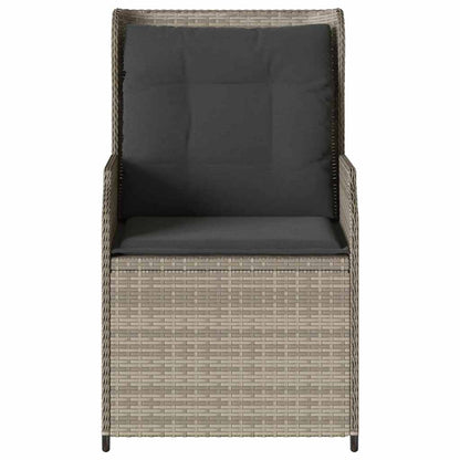 Panchina da giardino 2 pcs Grigio chiaro Poly Rattan - homemem39