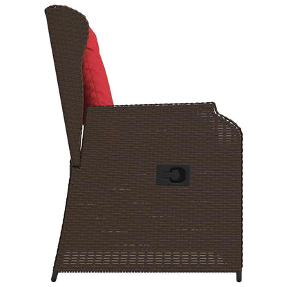 Panchina da giardino 2 pcs Marrone polyrattan | homemem39