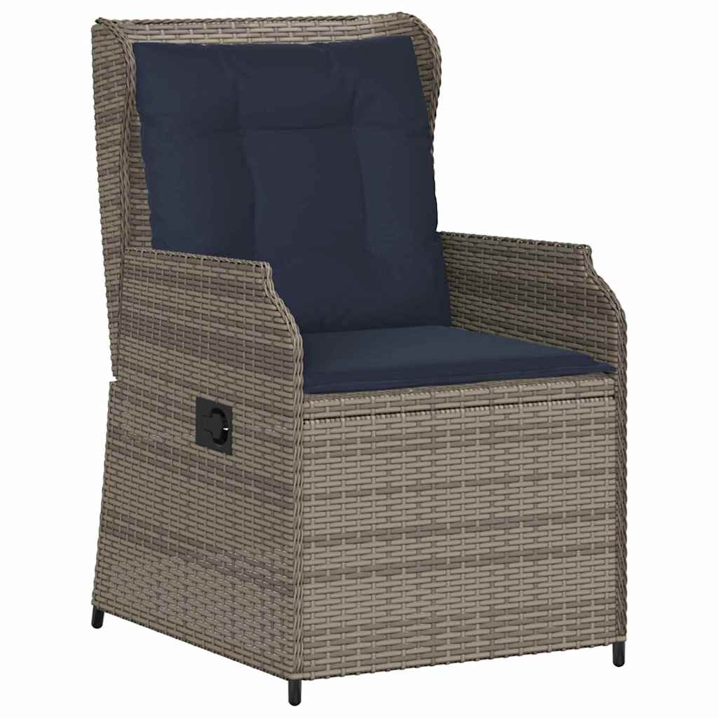 Panchina da giardino 2 pcs Grigio polyrattan | homemem39