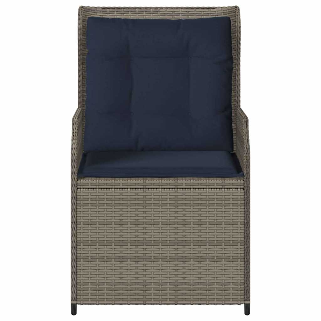 Panchina da giardino 2 pcs Grigio polyrattan | homemem39