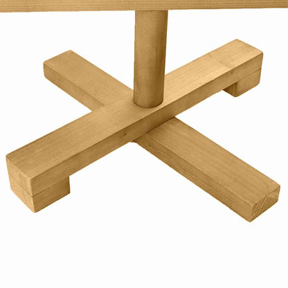 Albero di Natale in legno Marrone 90 cm Legno di pino massello