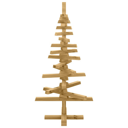 Albero di Natale in legno Marrone 90 cm Legno di pino massello