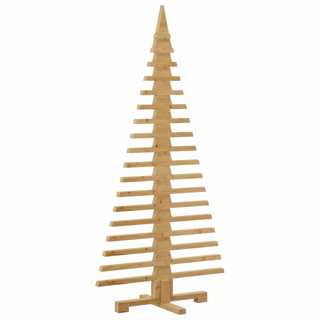 Albero di Natale in legno Marrone 150 cm Legno di pino massello