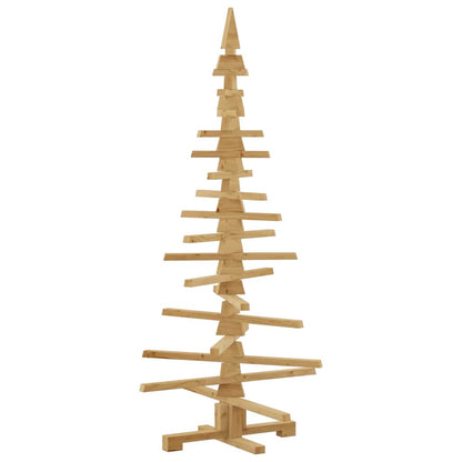 Albero di Natale in legno Marrone 150 cm Legno di pino massello