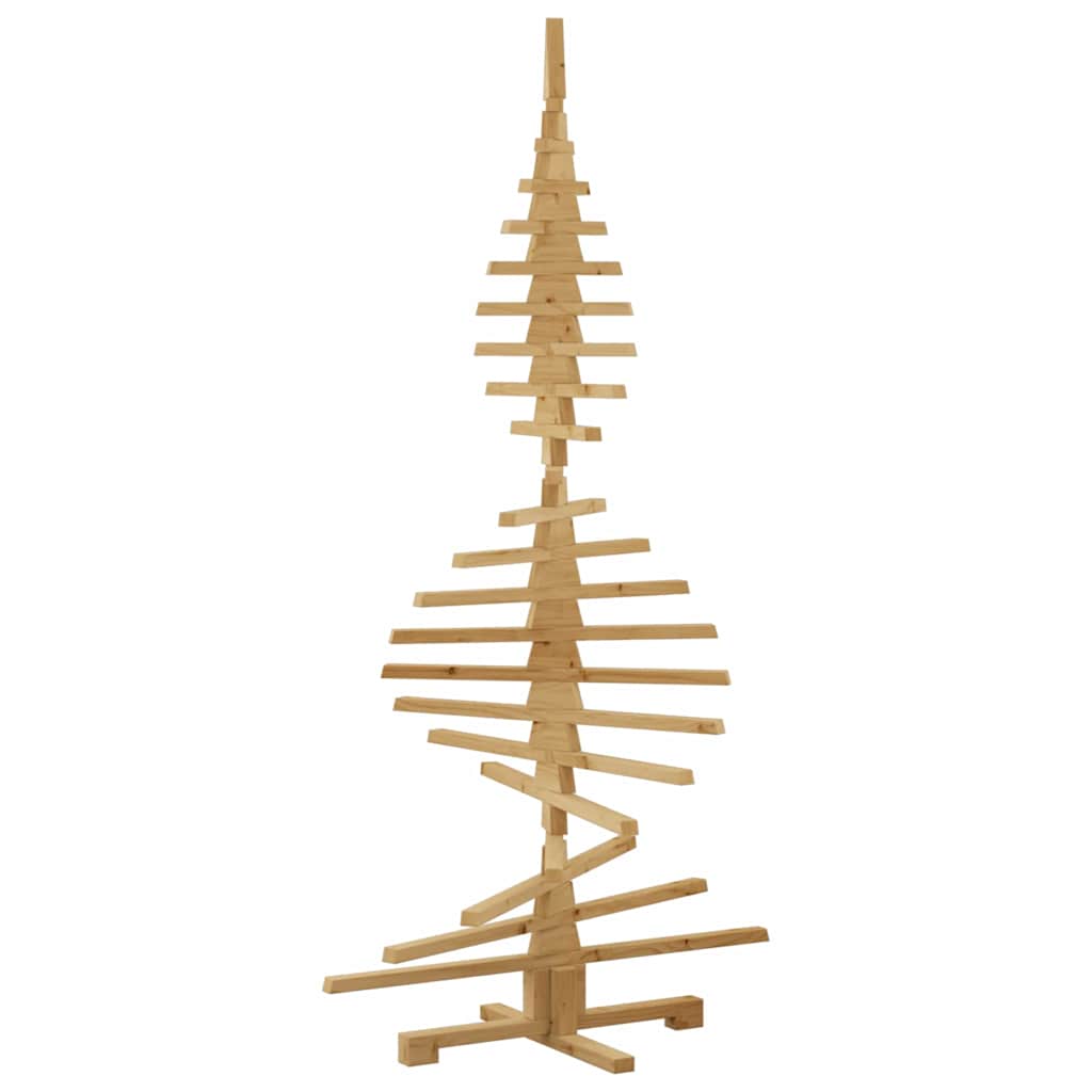Albero di Natale in legno Marrone 180 cm Legno di pino massello