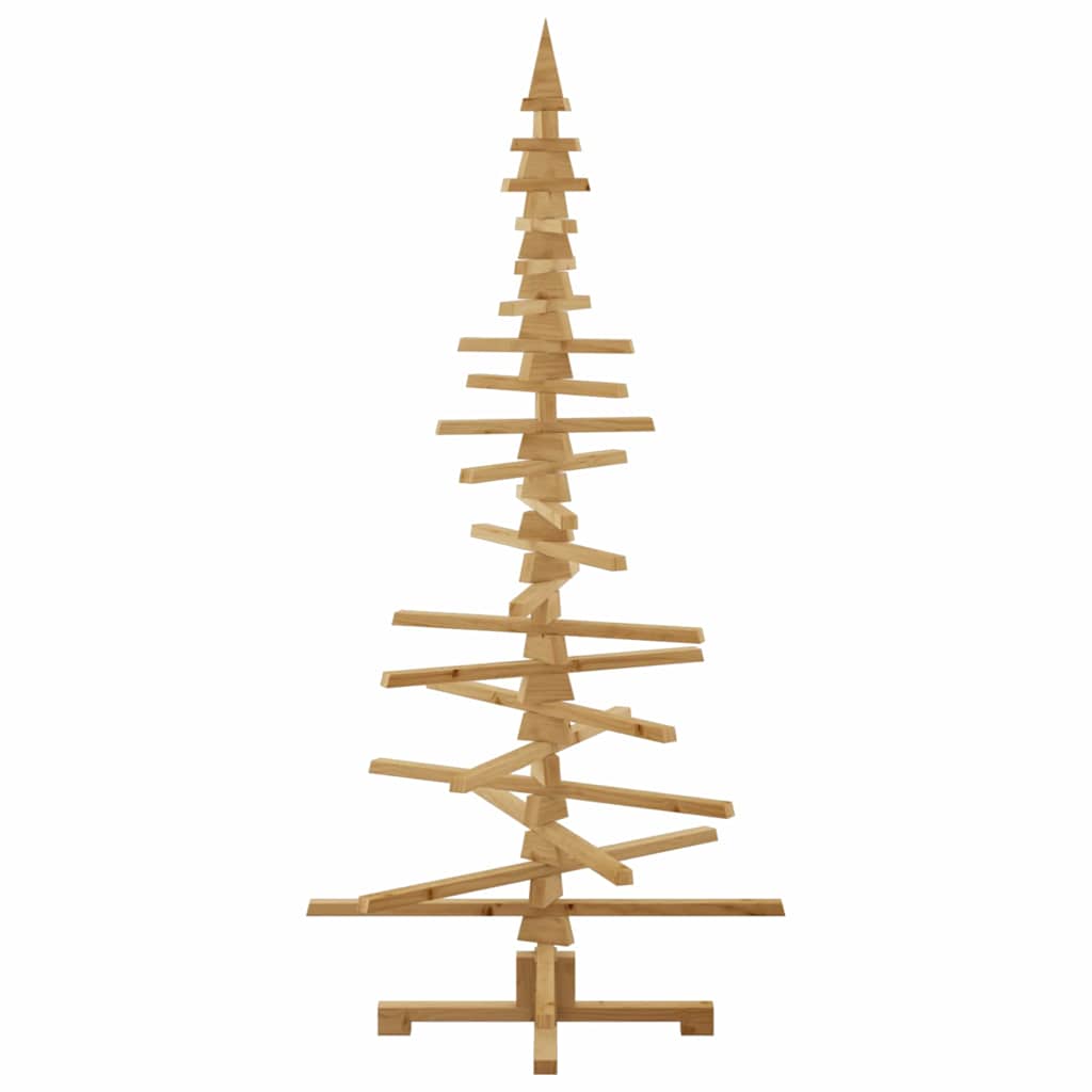 Albero di Natale in legno Marrone 180 cm Legno di pino massello