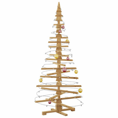 Albero di Natale in legno Marrone 180 cm Legno di pino massello