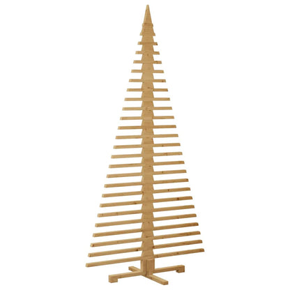 Albero di Natale in legno Marrone 210 cm Legno di pino massello