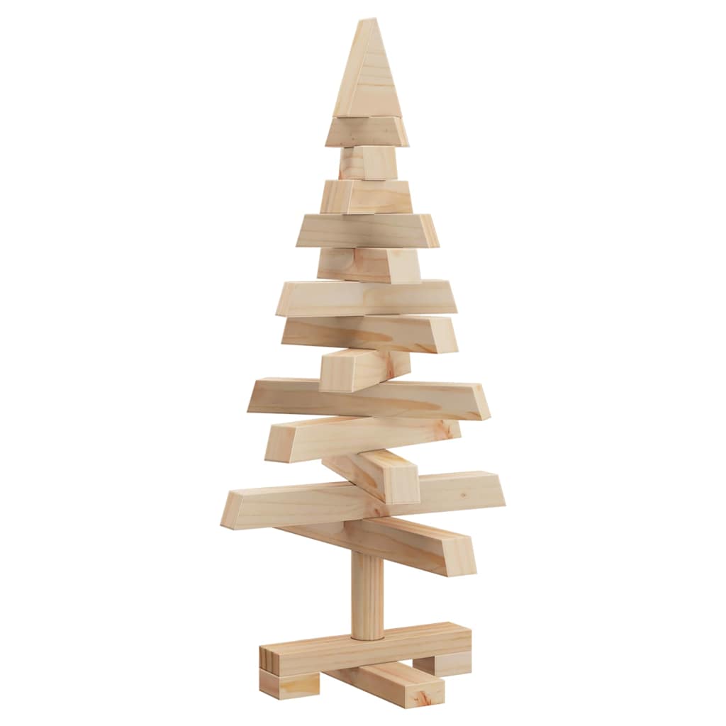 Alberi di Natale Naturale 60 cm Legno di pino massello