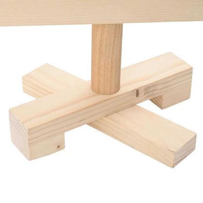 Alberi di Natale Naturale 90 cm Legno di pino massello