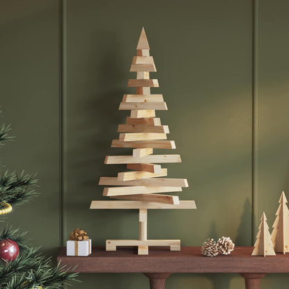 Alberi di Natale Naturale 90 cm Legno di pino massello
