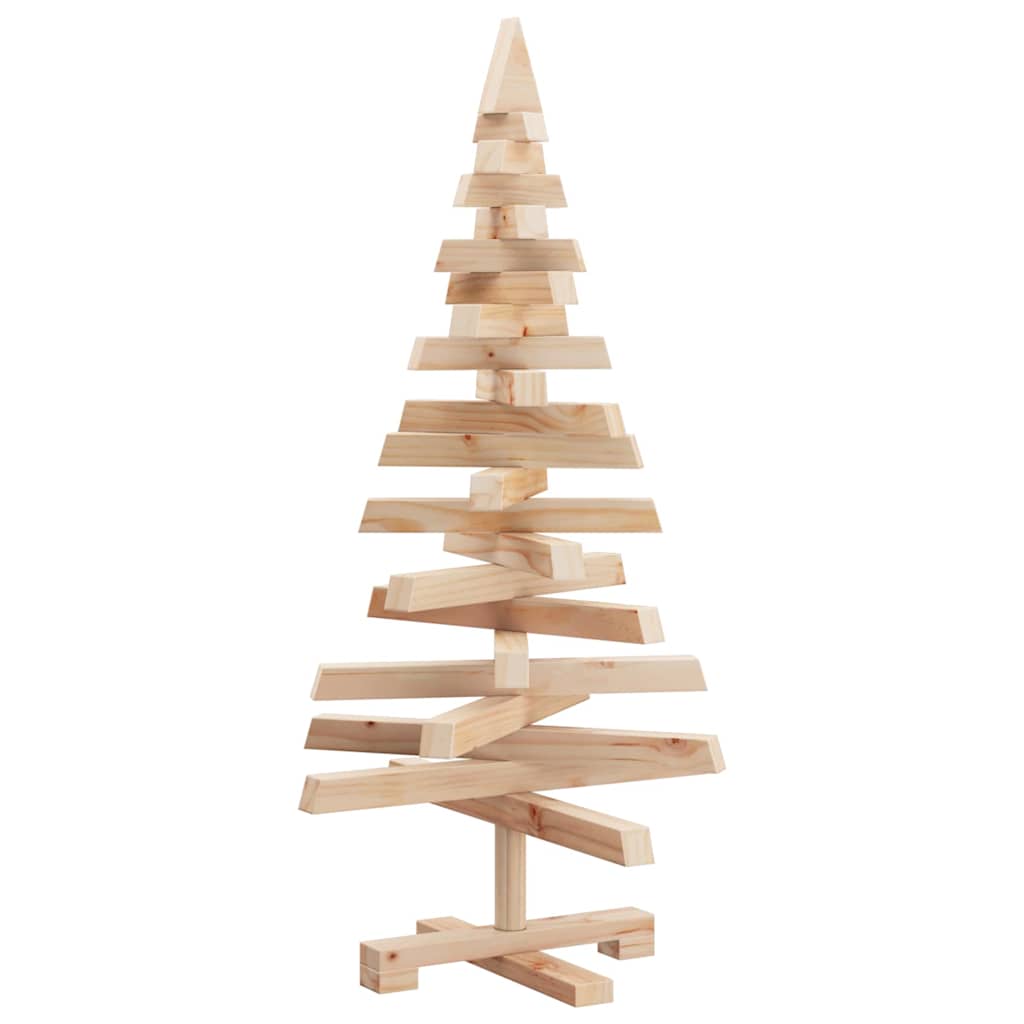 Alberi di Natale Naturale 90 cm Legno di pino massello