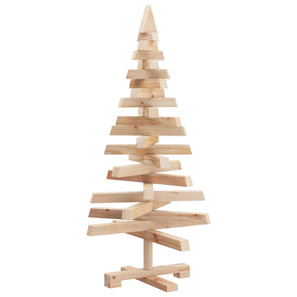 Alberi di Natale Naturale 90 cm Legno di pino massello