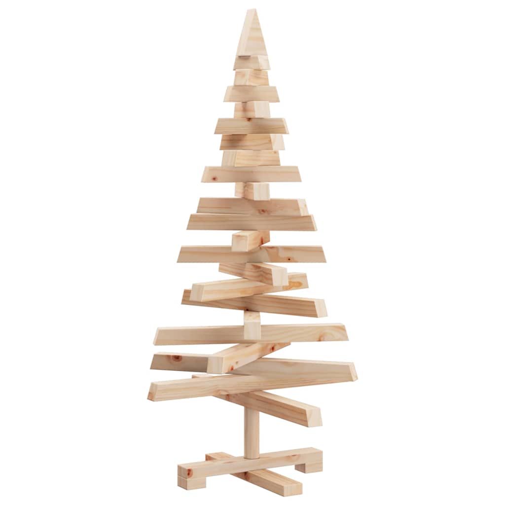 Alberi di Natale Naturale 90 cm Legno di pino massello