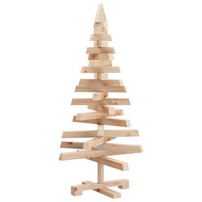 Alberi di Natale Naturale 90 cm Legno di pino massello