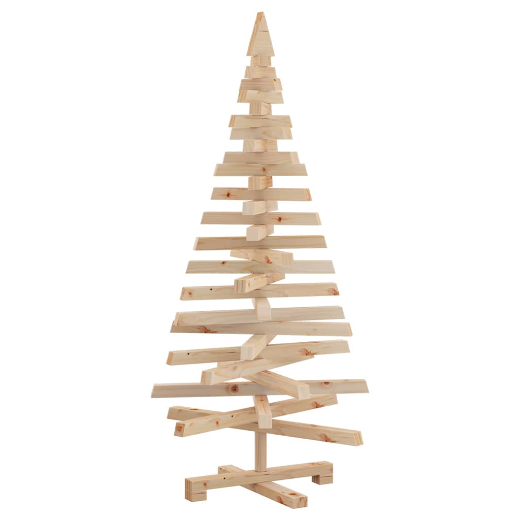 Alberi di Natale Naturale 120 cm Legno di pino massello