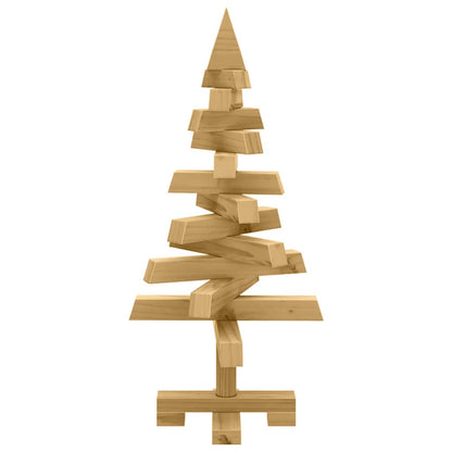 Alberi di Natale Marrone 60 cm Legno di pino massello