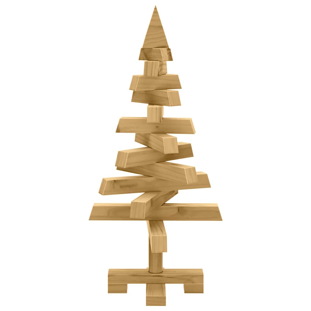 Alberi di Natale Marrone 60 cm Legno di pino massello