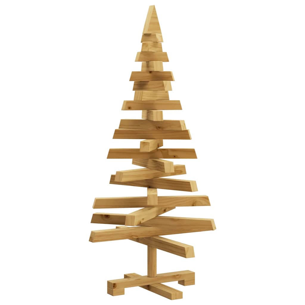 Alberi di Natale Marrone 90 cm Legno di pino massello