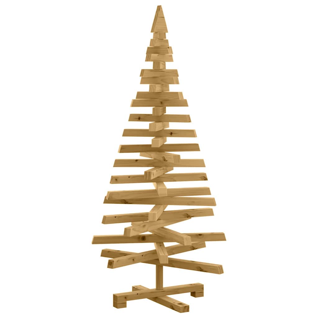 Alberi di Natale Marrone 120 cm Legno di pino massello