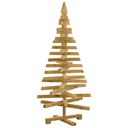 Alberi di Natale Marrone 120 cm Legno di pino massello