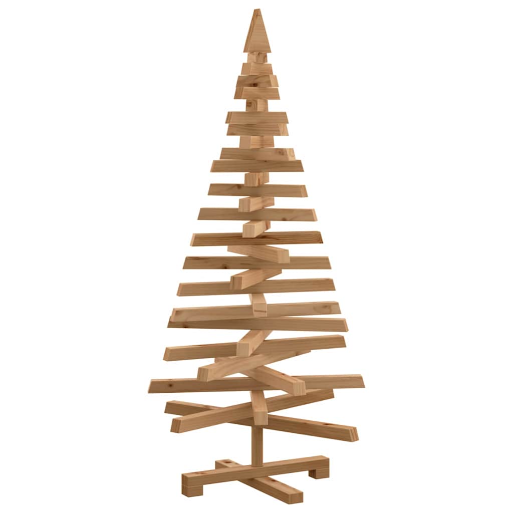 Alberi di Natale Marrone 120 cm Legno di pino massello