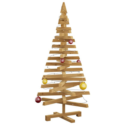 Alberi di Natale Marrone 120 cm Legno di pino massello