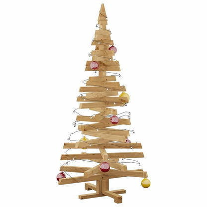 Alberi di Natale Marrone 150 cm Legno di pino massello