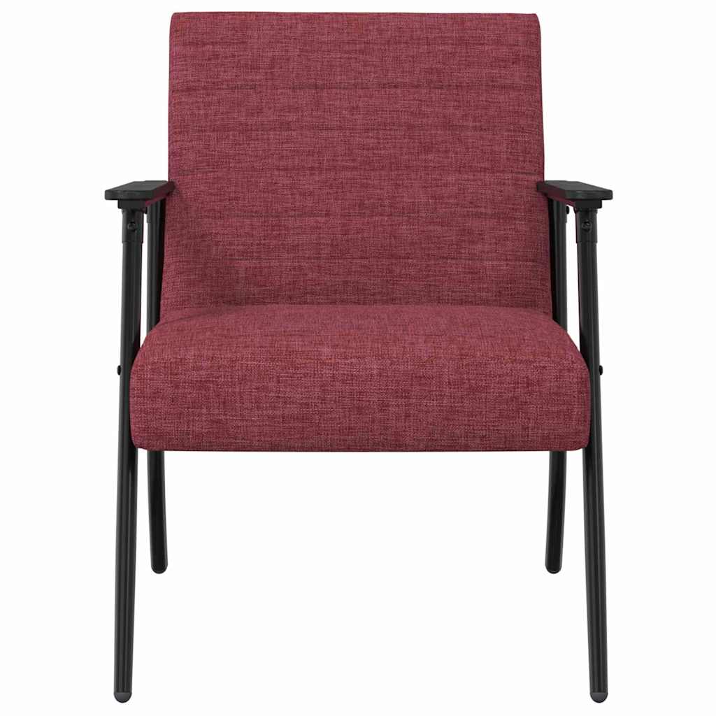 poltrona Rosso Vino 59 x 75 x 78 cm Tessuto