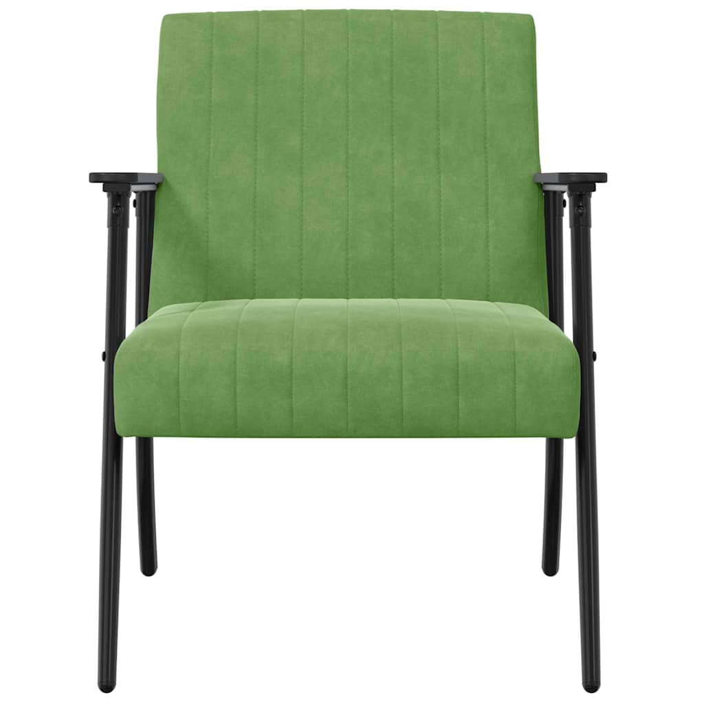 poltrona Verde chiaro 59 x 75 x 78 cm Velluto