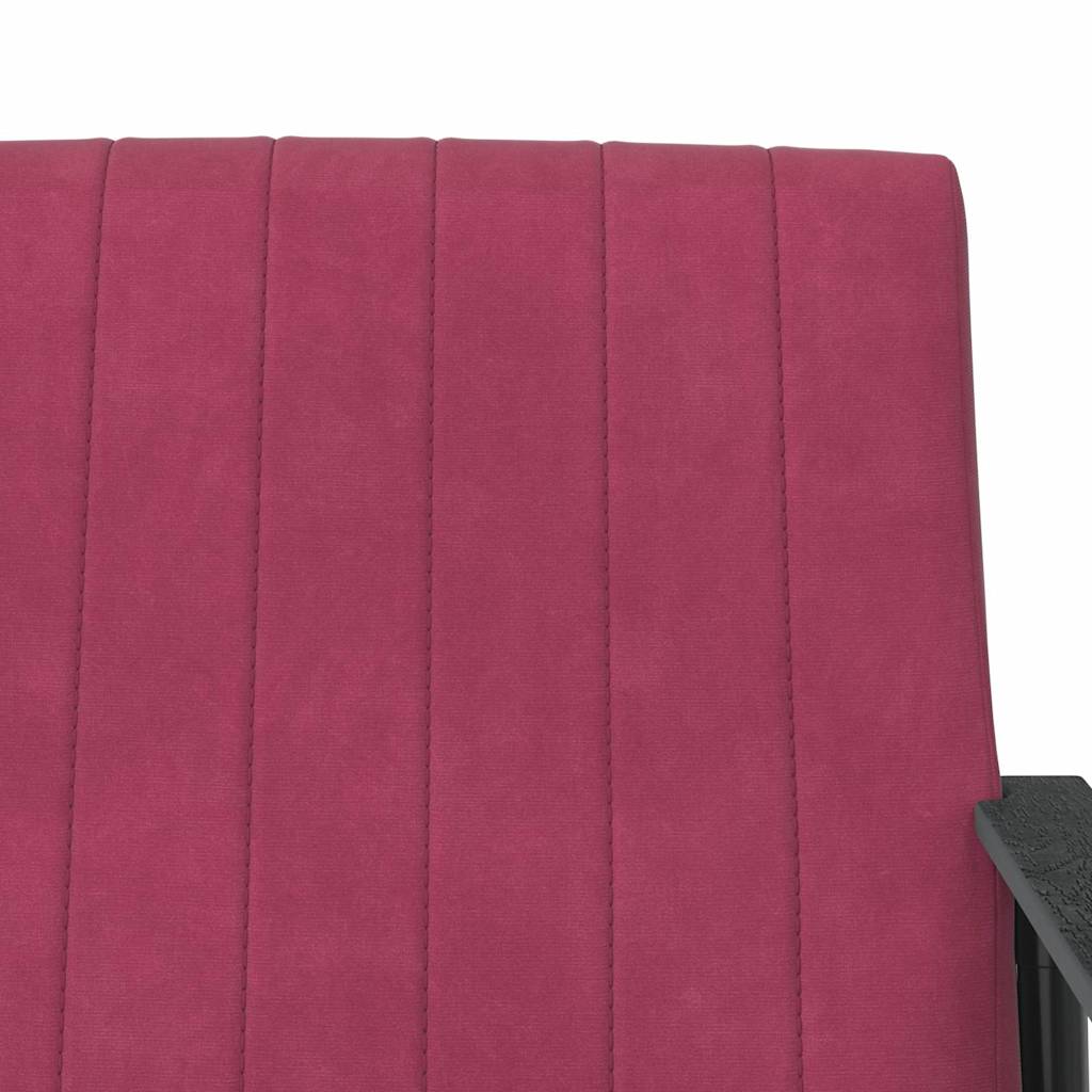 poltrona Rosso Vino 59 x 75 x 78 cm Velluto