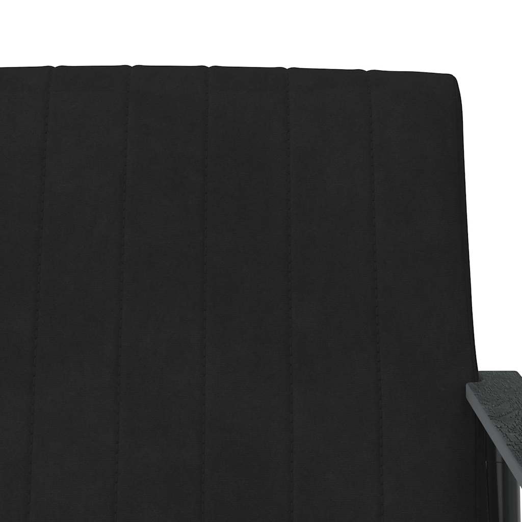 poltrona Nero 59 x 75 x 78 cm Velluto