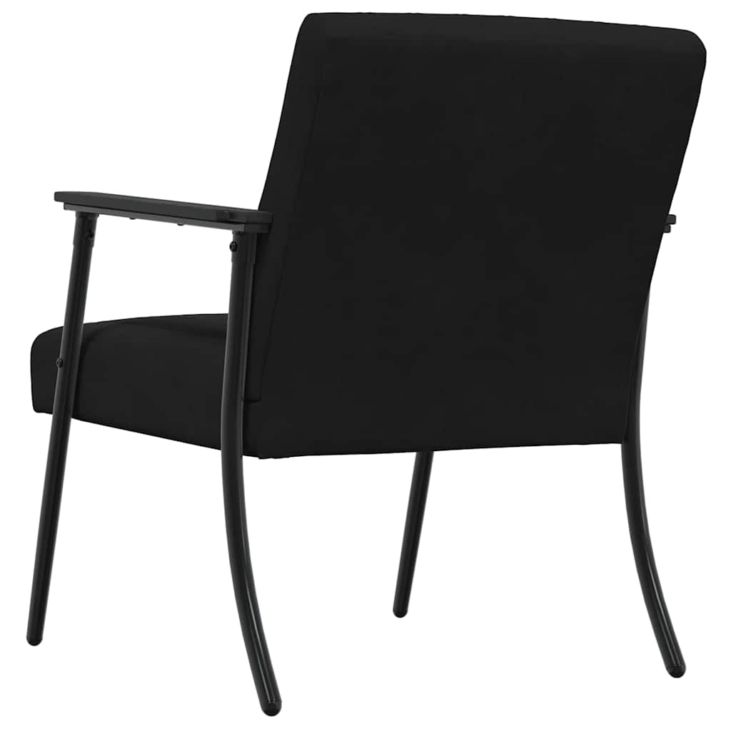 poltrona Nero 59 x 75 x 78 cm Velluto