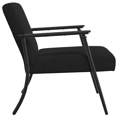 poltrona Nero 59 x 75 x 78 cm Velluto