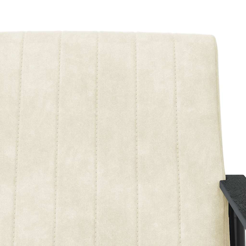 poltrona Crema 59 x 75 x 78 cm Velluto