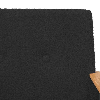 poltrona Nero 59 x 75 x 78 cm Tessuto simile alla lana ricci