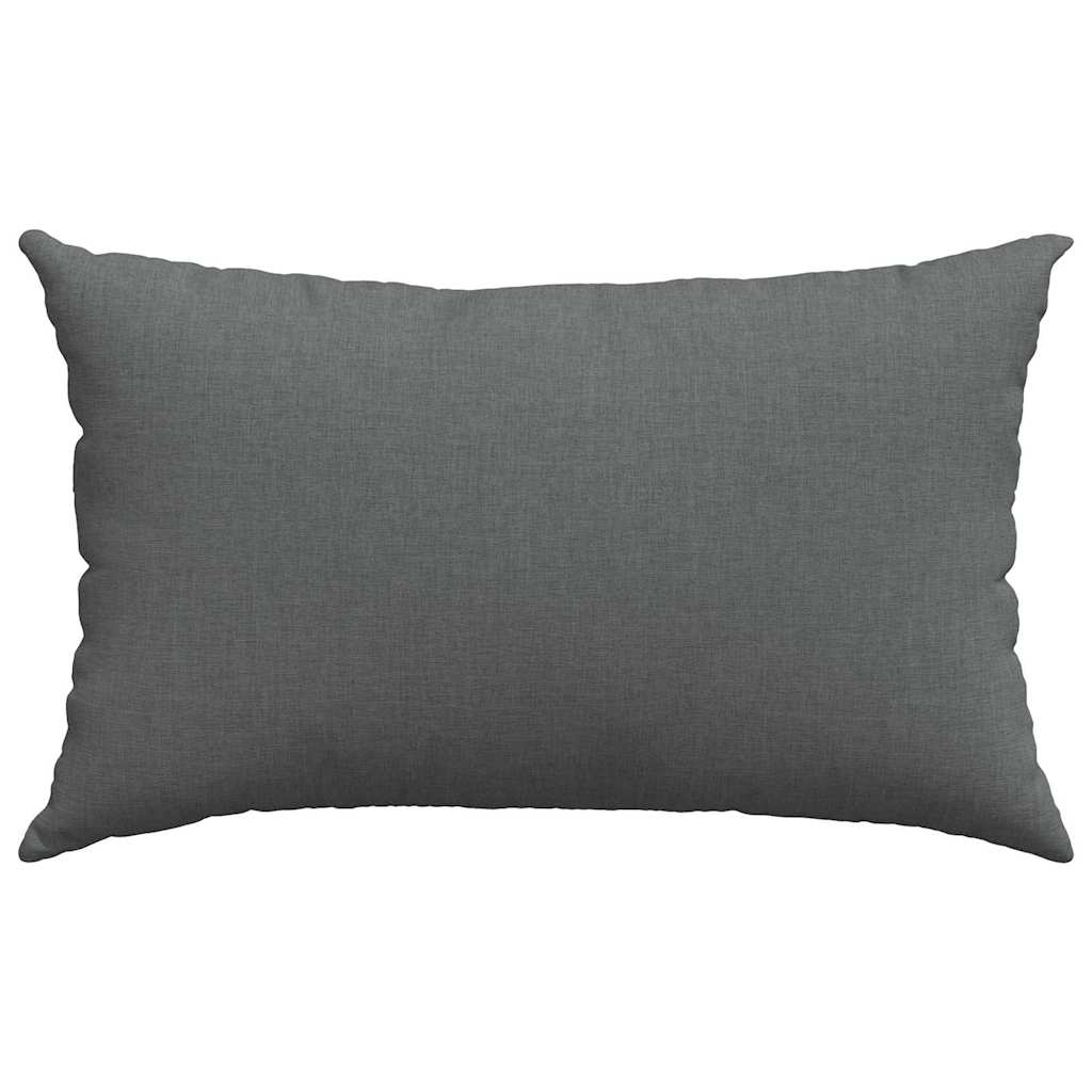 Cuscini da Divano 2 pcs Grigio scuro 50 x 30 cm Tessuto | homemem39
